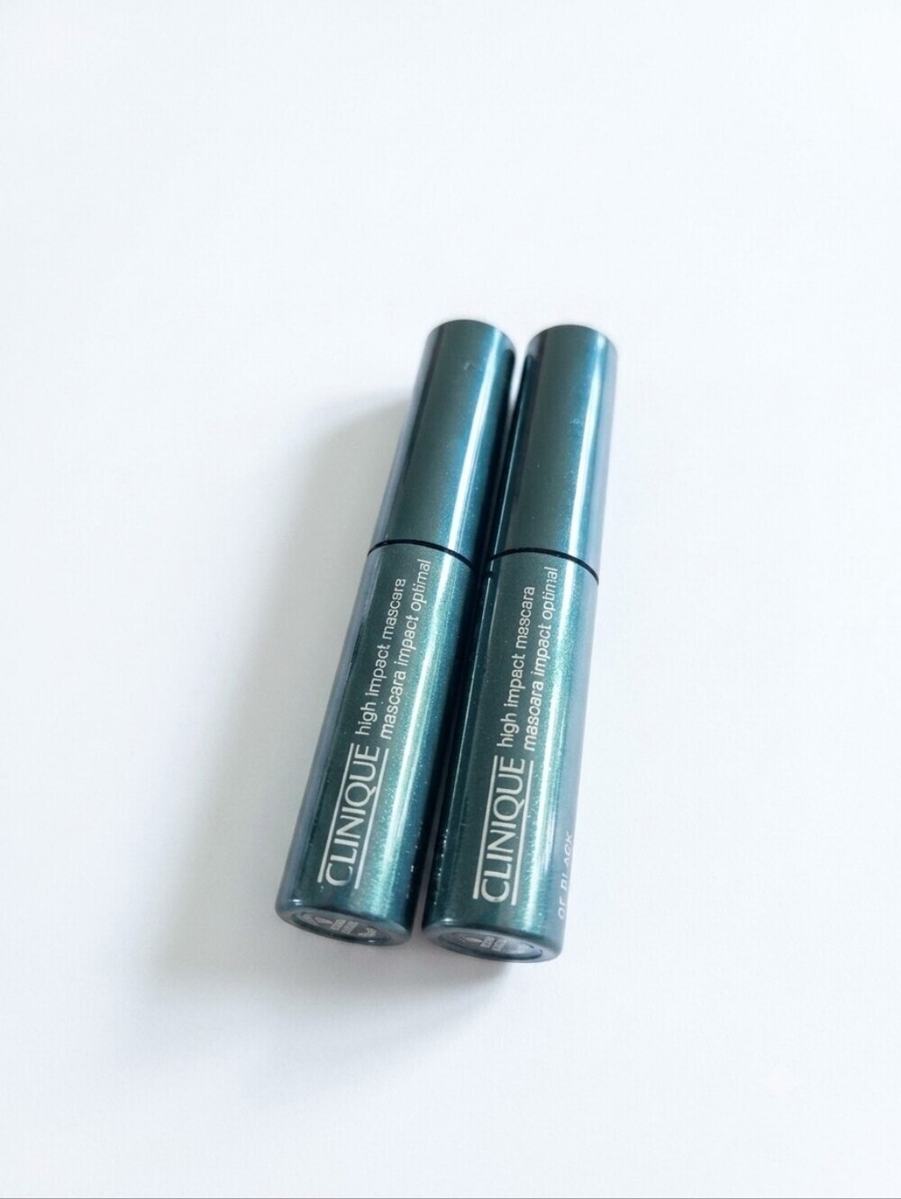 Lot of 2 Clinique High Impact Mascara 01 Black Mini Travel Size New